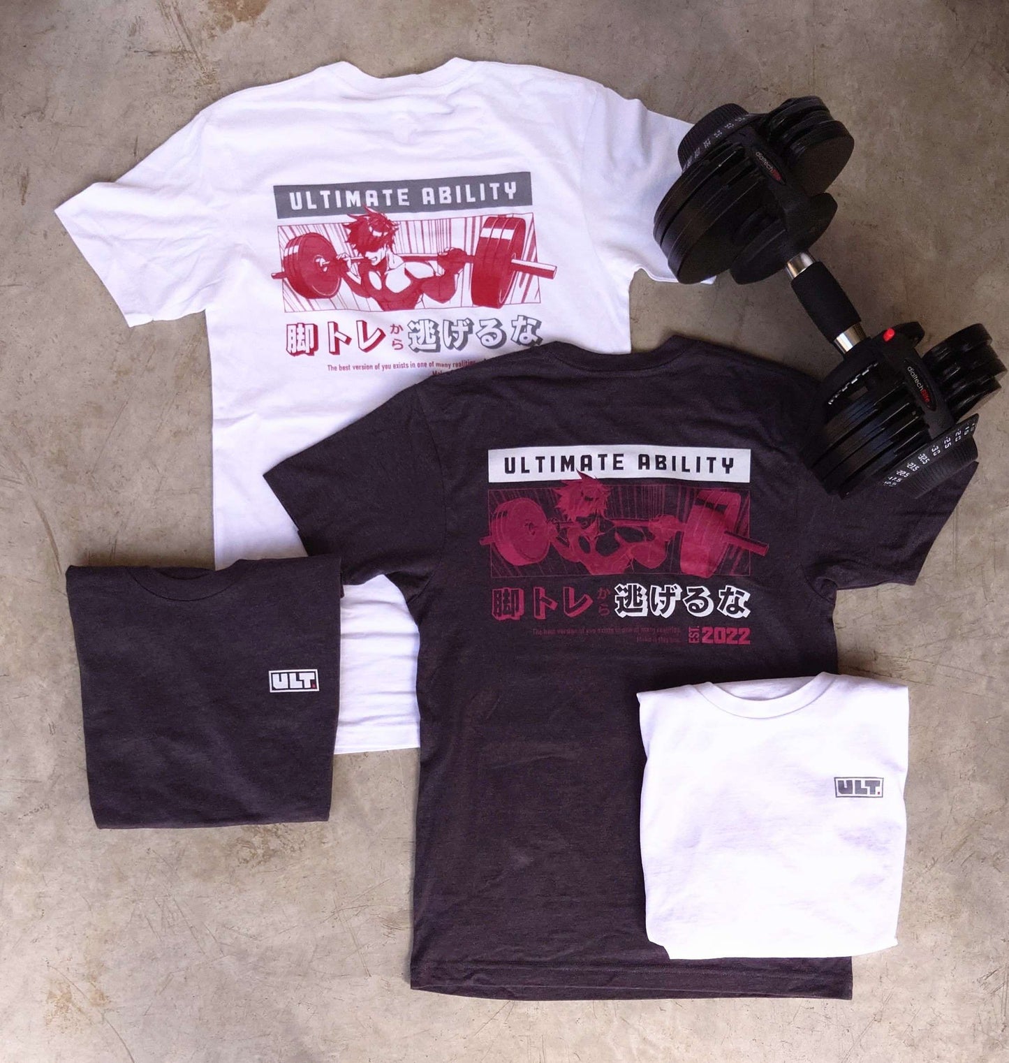 SQUAT TEE - GRAPHITE GREY