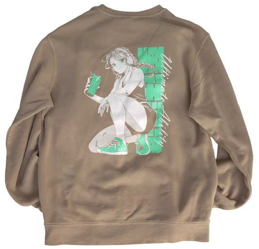 PROGRESSION CREWNECK - MATCHA LATTE TAN