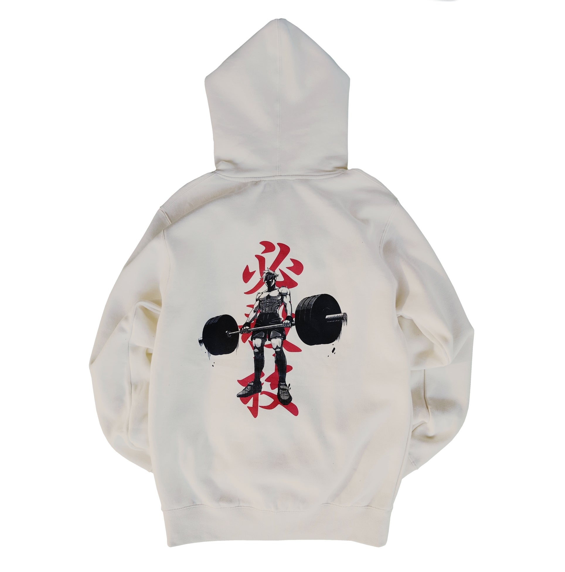 Anime Deadlift Hoodie Cream