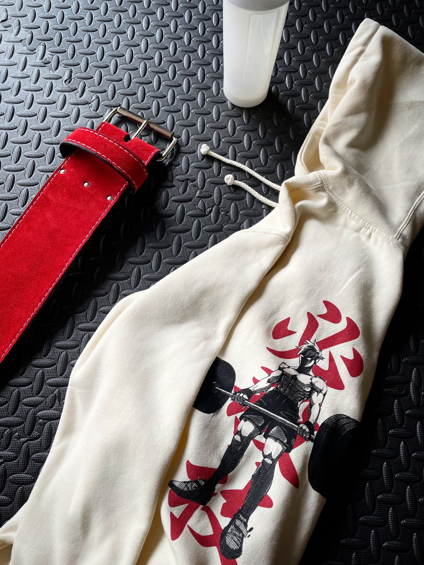 DEADLIFT HOODIE - CREAM WHITE